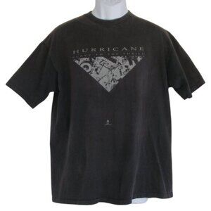 HURRICANE Slave to the Thrill Tshirt, L/XL, Enigma, Faded Black, 1990, VINTAGE